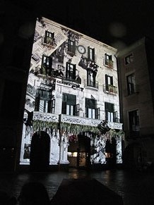 Mapping a la pla&ccedil;a del Vi