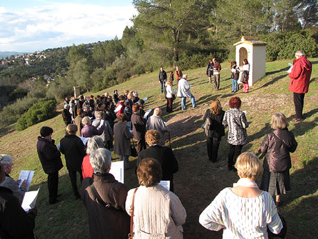 Setmana Santa 2013 a Girona. Via Crucis al Camí de Les Creus