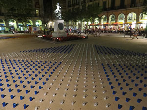 L'estelada a la pla&ccedil;a de la Independ&egrave;ncia