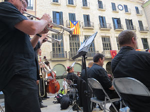 Diada Nacional 2014. Sardanes i concentraci&oacute; a la pla&ccedil;a del Vi
