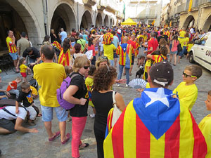 Diada Nacional 2014. Sardanes i concentraci&oacute; a la pla&ccedil;a del Vi