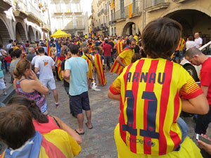 Diada Nacional 2014. Sardanes i concentraci&oacute; a la pla&ccedil;a del Vi