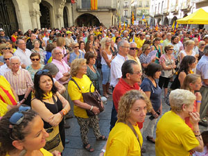 Diada Nacional 2014. Sardanes i concentraci&oacute; a la pla&ccedil;a del Vi
