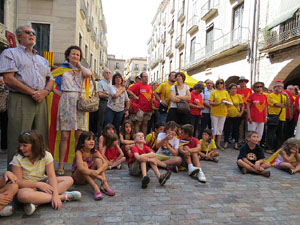 Diada Nacional 2014. Sardanes i concentraci&oacute; a la pla&ccedil;a del Vi