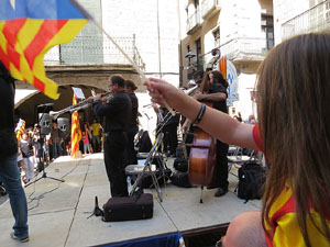 Diada Nacional 2014. Sardanes i concentraci&oacute; a la pla&ccedil;a del Vi