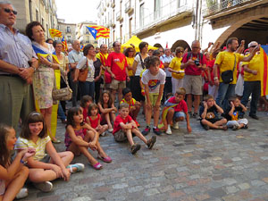 Diada Nacional 2014. Sardanes i concentraci&oacute; a la pla&ccedil;a del Vi