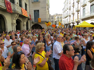 Diada Nacional 2014. Sardanes i concentraci&oacute; a la pla&ccedil;a del Vi