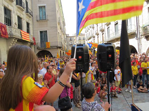 Diada Nacional 2014. Sardanes i concentraci&oacute; a la pla&ccedil;a del Vi