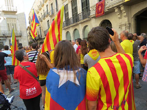 Diada Nacional 2014. Sardanes i concentraci&oacute; a la pla&ccedil;a del Vi