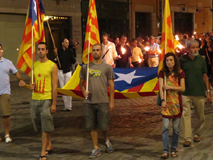 Diada Nacional 2014. La Marxa de Torxes