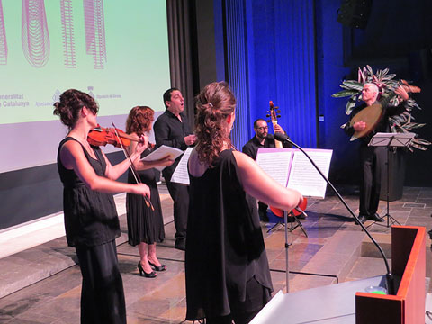 Actuació de l'ensemble Música Antiga de Girona