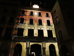 Girona, ciutat de festivals. Festival Internacional de Mapping, FIMG. Fa&ccedil;ana de l'Ajuntament