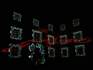 Girona, ciutat de festivals. Festival Internacional de Mapping, FIMG. Fa&ccedil;ana de la  Casa Pastors