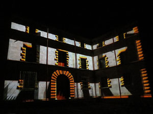 Girona, ciutat de festivals. Festival Internacional de Mapping, FIMG. Fa&ccedil;ana de la  Casa Pastors