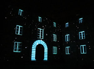 Girona, ciutat de festivals. Festival Internacional de Mapping, FIMG. Fa&ccedil;ana de la  Casa Pastors