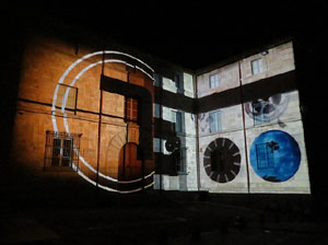 Girona, ciutat de festivals. Festival Internacional de Mapping, FIMG. Fa&ccedil;ana de la  Casa Pastors