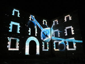 Girona, ciutat de festivals. Festival Internacional de Mapping, FIMG. Fa&ccedil;ana de la  Casa Pastors