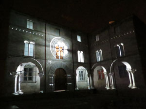 Girona, ciutat de festivals. Festival Internacional de Mapping, FIMG. Fa&ccedil;ana de la  Casa Pastors