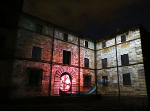 Girona, ciutat de festivals. Festival Internacional de Mapping, FIMG. Fa&ccedil;ana de la  Casa Pastors