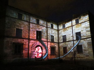 Girona, ciutat de festivals. Festival Internacional de Mapping, FIMG. Fa&ccedil;ana de la  Casa Pastors