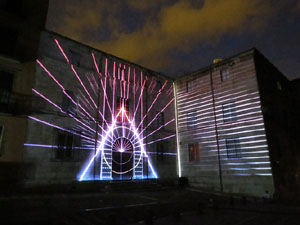 Girona, ciutat de festivals. Festival Internacional de Mapping, FIMG. Fa&ccedil;ana de la  Casa Pastors