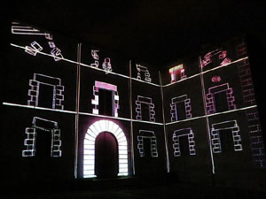 Girona, ciutat de festivals. Festival Internacional de Mapping, FIMG. Fa&ccedil;ana de la  Casa Pastors