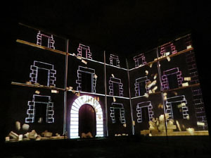 Girona, ciutat de festivals. Festival Internacional de Mapping, FIMG. Fa&ccedil;ana de la  Casa Pastors