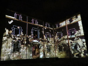 Girona, ciutat de festivals. Festival Internacional de Mapping, FIMG. Fa&ccedil;ana de la  Casa Pastors