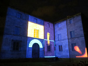 Girona, ciutat de festivals. Festival Internacional de Mapping, FIMG. Fa&ccedil;ana de la  Casa Pastors