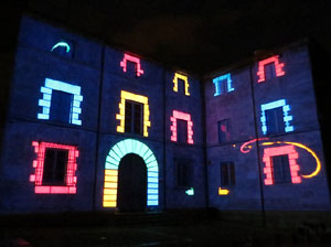 Girona, ciutat de festivals. Festival Internacional de Mapping, FIMG. Fa&ccedil;ana de la  Casa Pastors