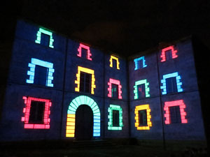 Girona, ciutat de festivals. Festival Internacional de Mapping, FIMG. Fa&ccedil;ana de la  Casa Pastors