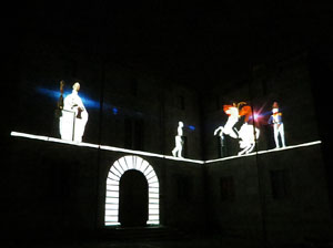 Girona, ciutat de festivals. Festival Internacional de Mapping, FIMG. Fa&ccedil;ana de la  Casa Pastors