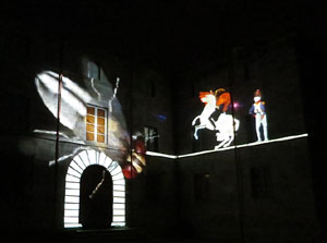 Girona, ciutat de festivals. Festival Internacional de Mapping, FIMG. Fa&ccedil;ana de la  Casa Pastors