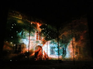 Girona, ciutat de festivals. Festival Internacional de Mapping, FIMG. Fa&ccedil;ana de la  Casa Pastors