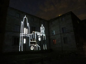 Girona, ciutat de festivals. Festival Internacional de Mapping, FIMG. Fa&ccedil;ana de la  Casa Pastors