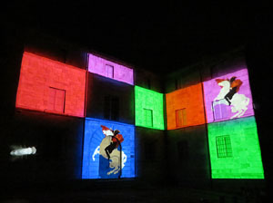 Girona, ciutat de festivals. Festival Internacional de Mapping, FIMG. Fa&ccedil;ana de la  Casa Pastors