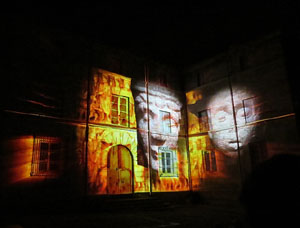 Girona, ciutat de festivals. Festival Internacional de Mapping, FIMG. Fa&ccedil;ana de la  Casa Pastors