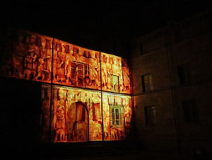 Girona, ciutat de festivals. Festival Internacional de Mapping, FIMG. Fa&ccedil;ana de la  Casa Pastors