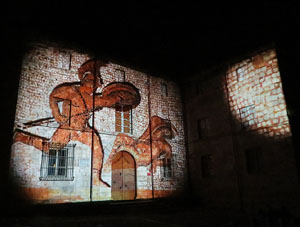 Girona, ciutat de festivals. Festival Internacional de Mapping, FIMG. Fa&ccedil;ana de la  Casa Pastors