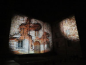 Girona, ciutat de festivals. Festival Internacional de Mapping, FIMG. Fa&ccedil;ana de la  Casa Pastors