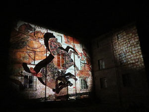 Girona, ciutat de festivals. Festival Internacional de Mapping, FIMG. Fa&ccedil;ana de la  Casa Pastors