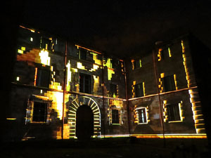 Girona, ciutat de festivals. Festival Internacional de Mapping, FIMG. Fa&ccedil;ana de la  Casa Pastors