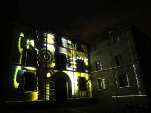 Girona, ciutat de festivals. Festival Internacional de Mapping, FIMG. Fa&ccedil;ana de la  Casa Pastors