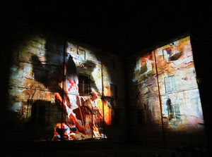 Girona, ciutat de festivals. Festival Internacional de Mapping, FIMG. Fa&ccedil;ana de la  Casa Pastors