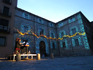 Girona, ciutat de festivals. Festival Internacional de Mapping, FIMG. Fa&ccedil;ana de la  Casa Pastors