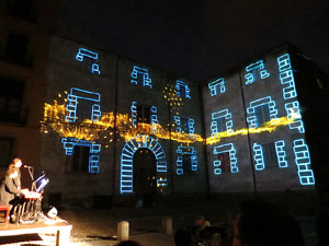 Girona, ciutat de festivals. Festival Internacional de Mapping, FIMG. Fa&ccedil;ana de la  Casa Pastors