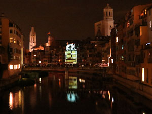 Girona, ciutat de festivals. Festival Internacional de Mapping, FIMG. Fa&ccedil;ana de la  Casa Mas&oacute;