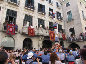 Fires de Sant Narcís 2013. Diada castellera a la plaça del Vi