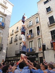 Fires de Sant Narcís 2013. Diada castellera a la plaça del Vi