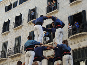 Fires de Sant Narc&iacute;s 2013. Diada castellera a la pla&ccedil;a del Vi